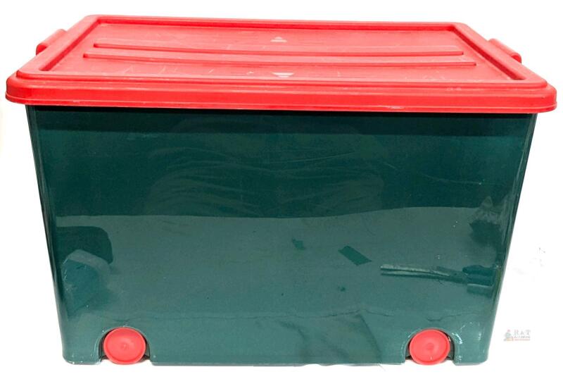 Wheelie Storage Bin With Lid, 23.25" &times; 16.6" &times; 13.5"