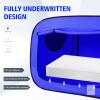 New ANC POP Bed Tent Full Bed Canopy Portable Dream Tent for Adult Indoor Sleeping Tents with 2 Doors Breathable Private Space Tents, Blue - 2