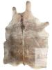 WOW! Large Light Brindle Real Cowhide Hairon Rug, 62" &times; 80.5", No Odour, In Good Condition, Some Wear To Backing, Some Bald Spots