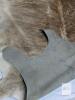 WOW! Large Light Brindle Real Cowhide Hairon Rug, 62" &times; 80.5", No Odour, In Good Condition, Some Wear To Backing, Some Bald Spots - 3
