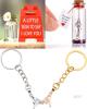 New Gifts of Affection to Loved Ones: A Little (2") Sign To Say " I Love You", " You Hold The Key To My Heart " Bottle With Glitter & Key, Pair of " Pinky Promise " Keychains