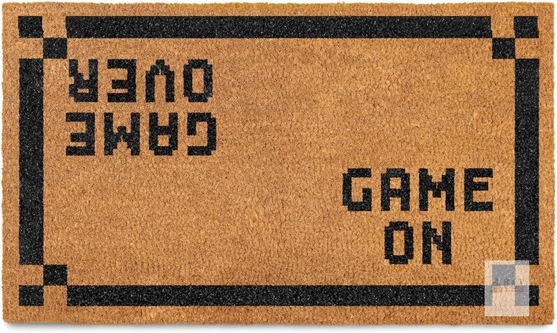 Game Over Door Mat 30x17 Inch, Nerd Welcome Mat for Covered Outdoor Area, Funny Nerd Gift, Nerdy Doormat, Nerdy Decor, Geek Decor, Anime Gamer Gift