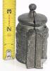 Antique 1890s Cast Iron Coin Penny Bank, 3.25" Tall - 2