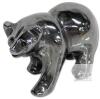 Tiny 0.75" Tall Carved Hematite Bear Figure Talisman