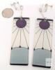 New Demon Slayer Kimetsu No Yaiba Tanjiro Kamado Earrings Screwback Earrings Cosplay 3.75" Long - 2