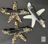 3 New Starfish Sea Star Hair Barrettes, 2&times; Tortoiseshell, 1&times; Iridescent, 3" Across - 2
