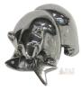 1.75" Tall Carved Hematite Grizzly Figure Talisman