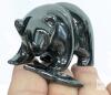 1.75" Tall Carved Hematite Grizzly Figure Talisman - 5