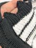 New Size XS Women's Crochet Knit 2 Piece Skirt Set for Women Knit Top Striped Bodycon Long Skirt Beach Cover Up Streetwear - 5