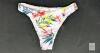 New Size MED Women's White & Tropical 2-Piece Rash Guard With Lightly Padded Bosoms & Bikini Bottoms Swim Set - 3