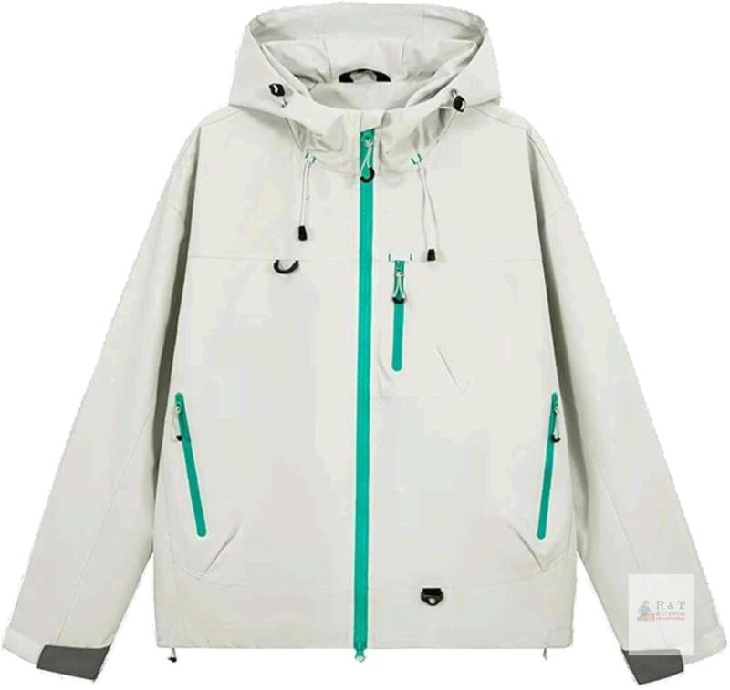 New Size MED Unisex Waterproof Hiking Jacket Trekking Camping Mountaineering Windbreaker Sport Windproof Rain Coat