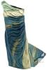 New Size LG Women's Breezy Summer Tie Dye Bodycon Dress Sleeveless Ruched Dresses Split Thigh Maxi Long Dress - 2