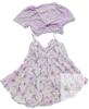 New Size 1XL (14-16) Women's 2-Piece Lightweight Strappy Summer Dress & Light Knit Twist-Front Pullover Cardigan Shrug