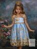 New Size 9-10 (140) Girls' Embridered Princess Dress With Removable Bow