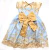 New Size 9-10 (140) Girls' Embridered Princess Dress With Removable Bow - 3