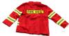 New Size 120 (6-7) Kids' 2-Piece Play Pretend Dress-Up Fireman Jacket & Pants Set + Helmet & Accessories Costume - 2