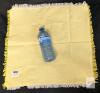 Cotton Clinic Oversized 20"x20" Yellow Fringe Cloth Dinner Napkins, 100% Cotton, Set of 12 - 2