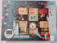 New MISITU " Xmas Calendar" 1000-piece jigsaw puzzle with a finished size of 700x500mm