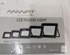 MIWAT 100W LED Flood Light, 7200LM, IP68 Waterproof, 120&deg; Beam, Aluminum, 205x159x34mm, RoHS