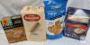 Assorted Sealed Snacks & Baking Mixes: KIND Bars, Bonomi Ladyfingers, Pretzel Crisps, Gluten-Free Muffin Mix see photos for expiration