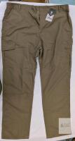 Jianguo CEWEI Tactics 4XL Tactical Cargo Pants, Khaki, 6 Pockets, Elastic Waist, New with Tag