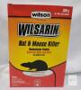 Wilson Wilsarin Rat & Mouse Killer Pellets, 360g (6 x 60g Packs), Indoor Use, Diphacinone