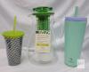 Reduce Mint Tumbler, For Living 2-in-1 Infusion Pitcher with Tube, Patterned Tumbler Set (3pc)