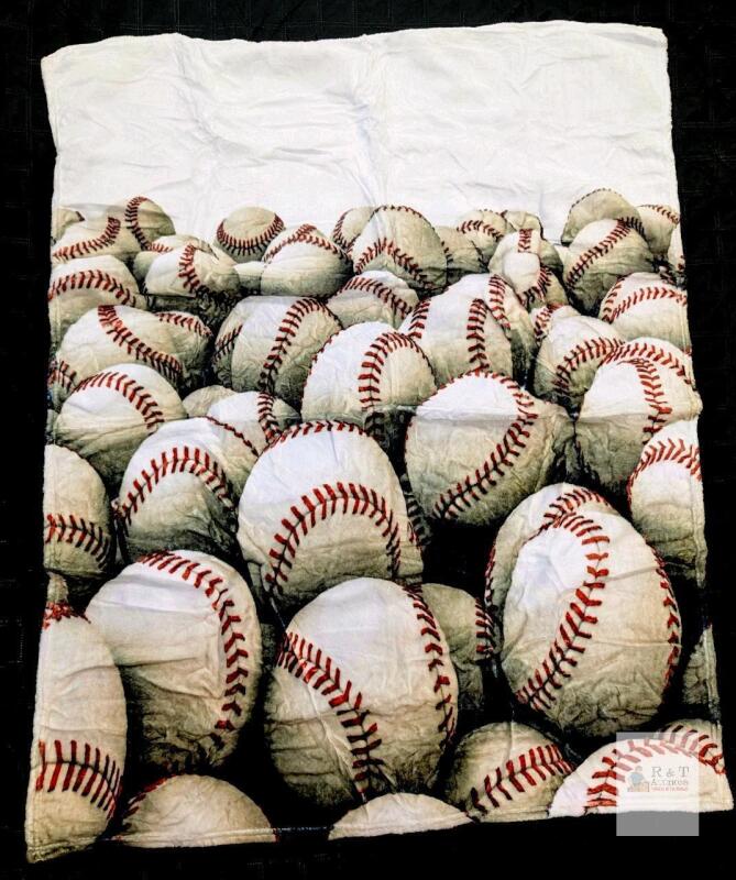 New Erosebridal Super Soft Baseball Throw Blanket 38" &times; 50"