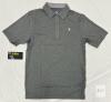 NEW Men's Small Heathered Grey Polo Shirt,Moisture-Wicking