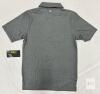 NEW Men's Small Heathered Grey Polo Shirt,Moisture-Wicking - 2