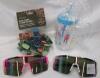 Mixed Lot: 2 Mirrored Sport Sunglasses, Thyme & Table 15 Bag Clips, 20 oz Popsicle Tumbler