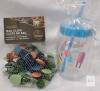 Mixed Lot: 2 Mirrored Sport Sunglasses, Thyme & Table 15 Bag Clips, 20 oz Popsicle Tumbler - 3