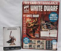 Skulltaker Daemons of Khorne Miniature & White Dwarf Issue 477 with World Eaters Cards, Sealed