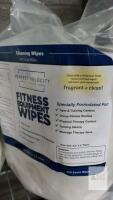 800-Count Perfect Velocity Fitness Equipment Cleaning Wipes, Lemon Scented, 8.5"x6" Surface Safe