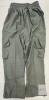 new 3XL Cargo Pants Olive Green, Drawstring Waist, 2 Cargo Pockets, Relaxed Fit, Elastic Waistband - 2