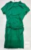 Laughido Green Ruched Bodycon Dress, Large, New - 2