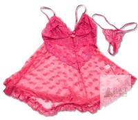 New Size 4XL Women's Super Soft See-Thru Gauzy Babydoll Lingerie With Crotchless Thong Panties