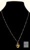New Puffy Heart Necklace with Box Chain, Heart 0.6" on 18" Chain - 3