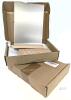 4 New A5 Vertical Clear Acrylic Sign Holders - 8 x 5 Inches Multipurpose L-Shape Table Stands Wooden Base Double Sided Menu Holder Display for Restaurants, Office (2 Boxes of 2 Each) - 2
