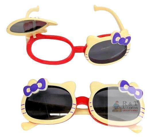 New 2-Pack Kids' Flip-Up Polarized Kitty Cat Sunglasses