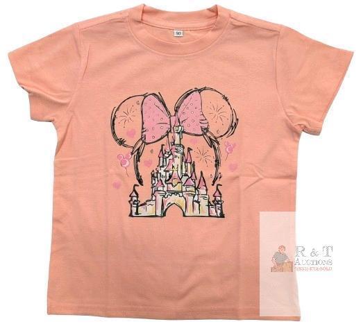 New Size 2-3T (90) Kids' Toddlers Minnie Mouse Disney-Style Castle Graphic Tee