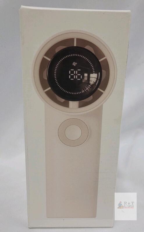 Sanhuo AF01 Handheld Circulation Fan, 100 Adjustable Speeds, 3600mAh Battery, Digital Display