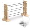 New Ferrochef Fire Kiln Large Bead Rack Set . 2 High Temperature Kiln Support 6 Tungsten Wires(10") and 100 High Temperature Nichrome Wire Jump Rings .