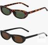 New Elongated Narrow Cat Eye Sunglasses for Womens Small Oval Sunglasses , G15