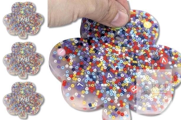 3 New Shamrock-Shaped Lucky Picky Pads : Satisfies The Urge To Pick! Remeltable Reusable Sensory Toys for Skin Picking, Skin Picking Fidget Toys, Skin Picking Pocket Pads, ADHD OCD Fidget Toys Adults 3.75" Long Each