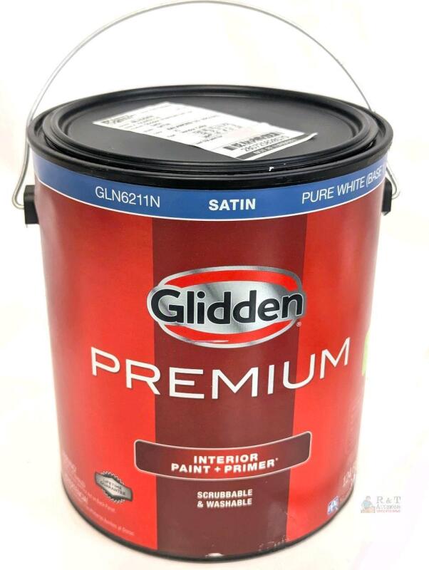 New 1 Gallon Premium Interior Paint & Primer Paint : Base GLN6211N SATIN Color : Balanced ID : PPG1003-2 (Very Light Pinkish)