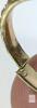 Possible 18K Gold Ring, Had Accompanied Kee Gold Tester, Possibly Used For Testing, Cut At Back, Obscured Stamp on Cut, Unidentified Signature Inside Band, Same Colour Inside Cut Ends, Non-Magnetic, 0.5g Weight - 4