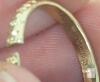 Possible 18K Gold Ring, Had Accompanied Kee Gold Tester, Possibly Used For Testing, Cut At Back, Obscured Stamp on Cut, Unidentified Signature Inside Band, Same Colour Inside Cut Ends, Non-Magnetic, 0.5g Weight - 7