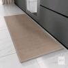 New Hargiis Kitchen Rug, Rubber Non Slip Kitchen Rugs Washable, Absorbent Runner Mat for Floor, Machine Washable Standing Mats for in Front of Sink, Door, Laundry, Entryway, Hallway (Coffee, 47" &times; 17.3")