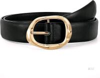New 46" Long Women's Leather Belt for Jeans Pants Ladies Casual Waist Faux Leather 1.18&ldquo; Width